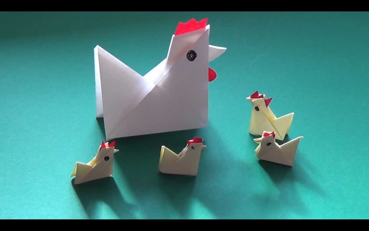 How to fold yourself a paper chicken in less than five minutes - Falte Dir Dein Papier-Huhn!