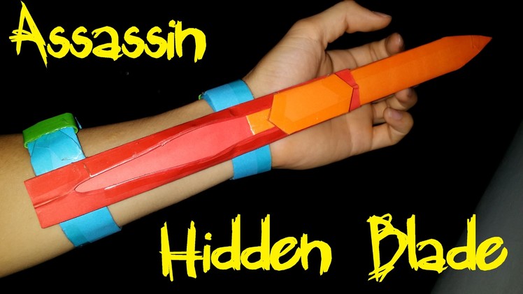 How to make a Assassins Creed Hidden Blade using Paper | Creative Products