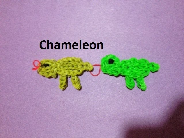 How to Make a Chameleon on the Rainbow Loom - Original Design