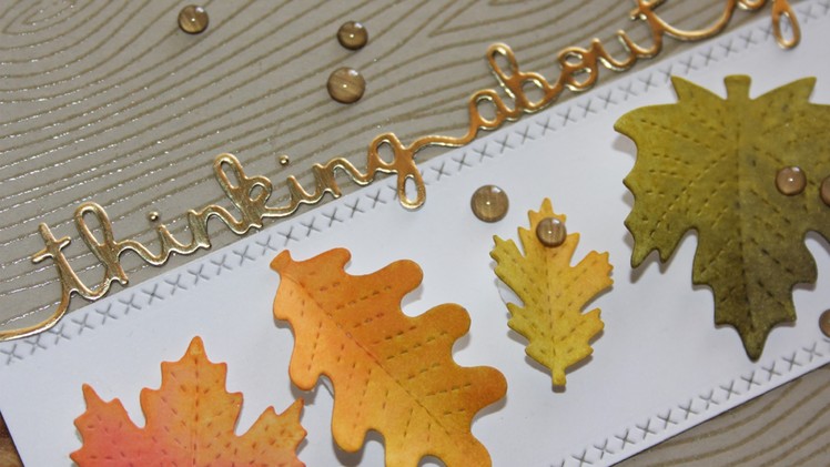 How to make a Fall-themed thinking about you card