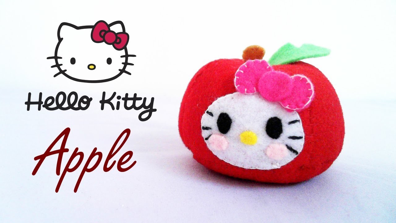 How to Make a Hello Kitty Apple  plushie tutorial