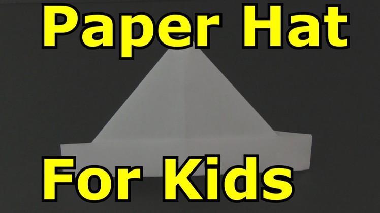 How to Make a Paper Hat,  Origami