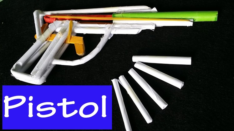 How to make a paper Pistol that shoots with Paper Bullets | Paper Gun