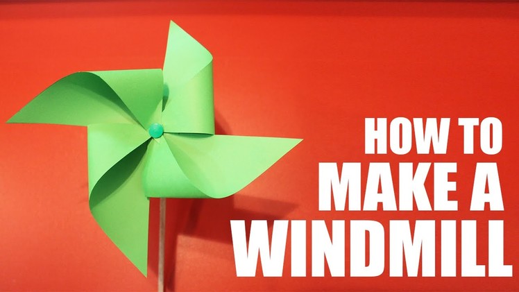 How to make a paper windmill that spins