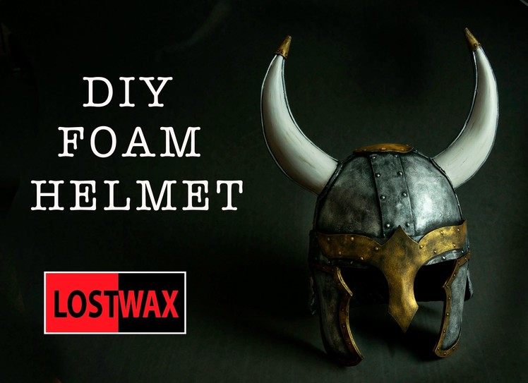 How To Make a Viking Helmet! DIY foam Helmet With Pattern. Halloween costume tutorial.