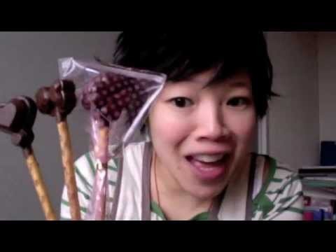 How to Make Chocolate Lollipops with Pretzel Sticks