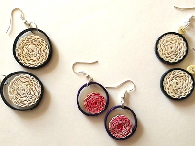 How To Make Earrings Using Paper Art Quilling
