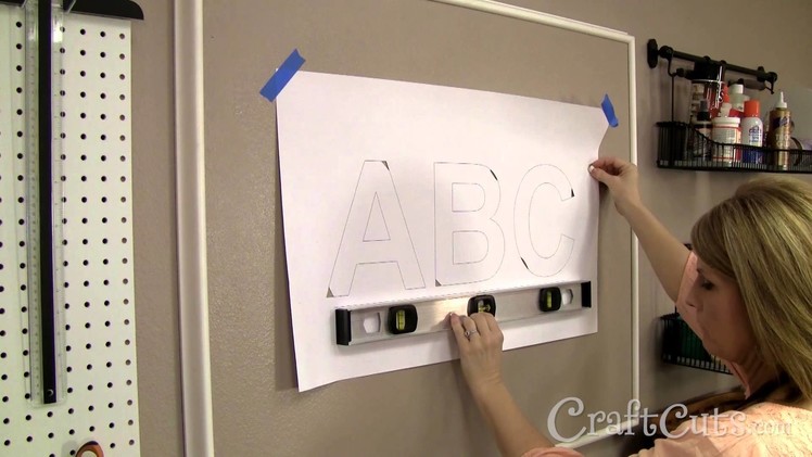 How to Use a Paper Mounting Template for Hanging Letters