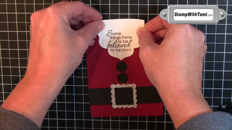 Just Believe Santa Card - Stinkin' Cute featuring Stampin' Up!