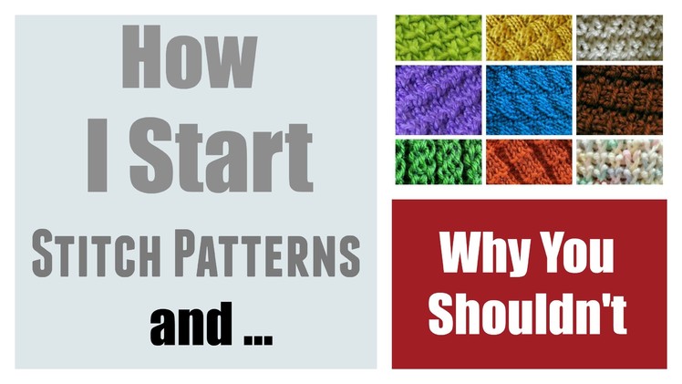 LOOM KNITTING : How I Start My Stitch Patterns