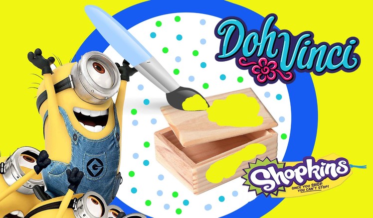 Minion Mini Toy Box DIY DohVinci Play Doh Craft Shopkins Microlite & Sponge Bob Eraseez Blind Bags