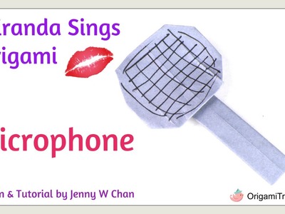 Origami Microphone. Origami Mic - Miranda Sings Inspired Paper Craft