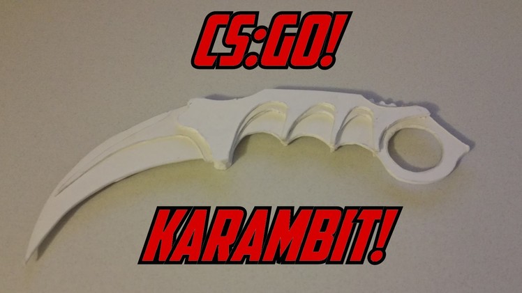 Paper CS:GO Karambit