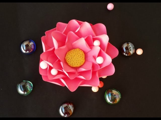 Paper Flower Craft - How to Make Lotus from Papar