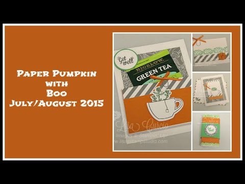 Paper Pumpkin with Boo - July.August 2015