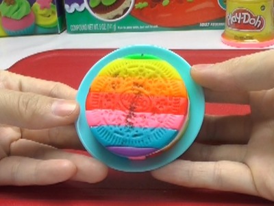 Play-Doh Oreo - Rainbow Cookie - How to Make Rainbow Dessert