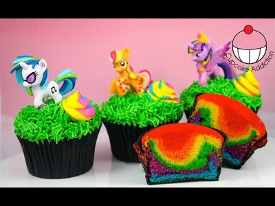 Rainbow Unicorn Poop Cupcakes - My Little Pony Edition! By Cupcake Addiction