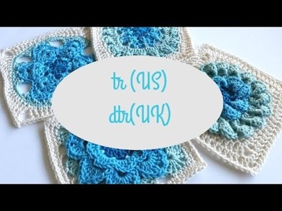 Triple crochet (tr US) or Double treble crochet (dtr UK) by Shelley Husband Spincshions