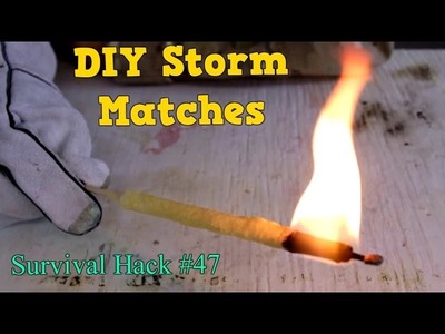 Ultimate DIY Storm Matches - Survival Hack
