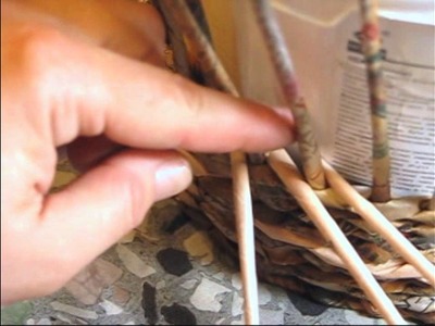 Weaving of decorative boards "Rope"