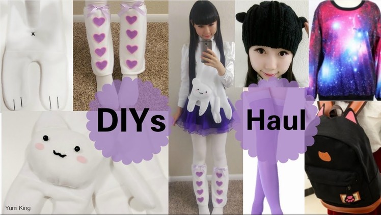 Winter DIYs: DIY Cat Scarf + Leg Warmers + Newdress Cheap Haul (Galaxy, thigh highs, backpack+ more)