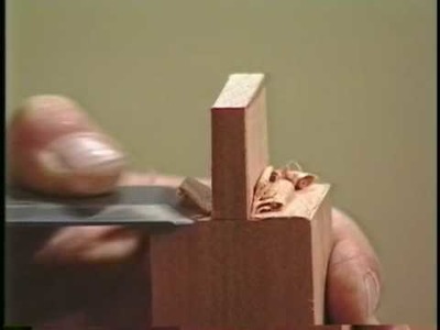 Woodworking Cutting Tenons with the 1 1.2 chisel