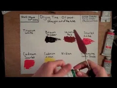 #1 How fast does oil paint dry? (straight out of the tube)