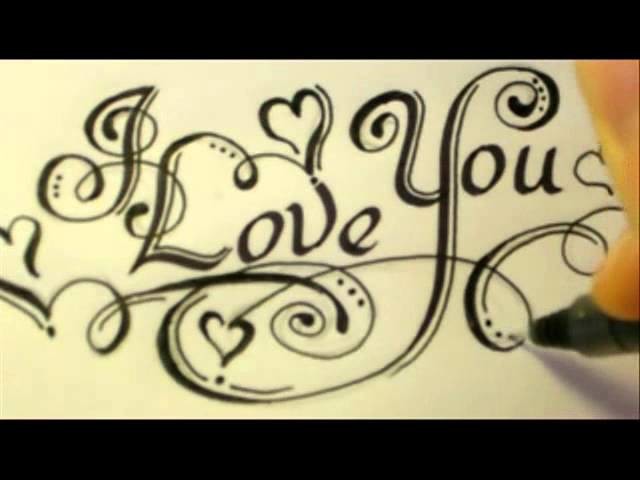 3 Ways How To Draw I Love You.