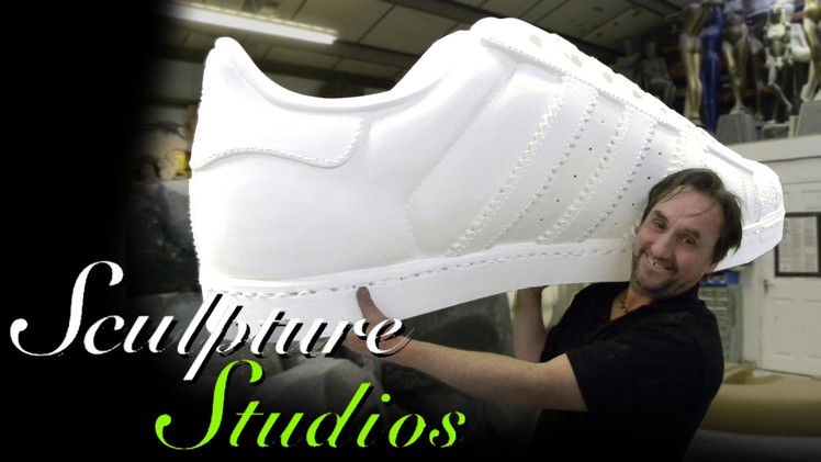 Adidas Polystyrene. Styrofoam Shoe by Sculpture Studios