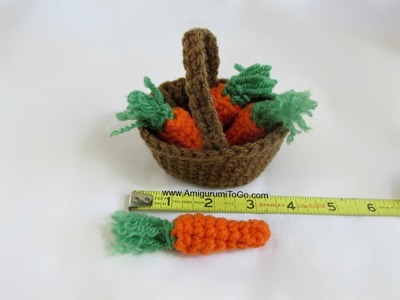Amigurumi Basket of Carrots