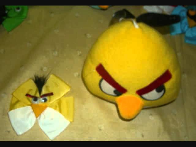 Angry birds cutomize hair bow