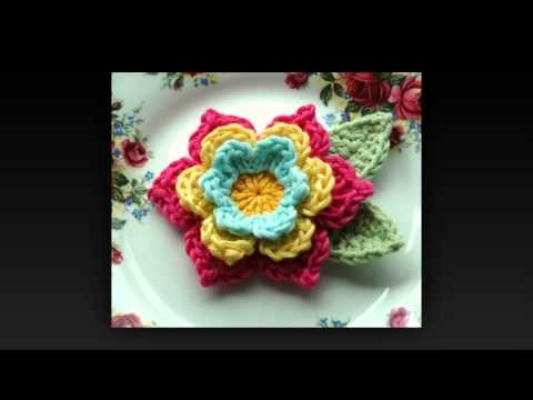 Crochet flower granny square