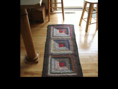 Crochet rag rugs
