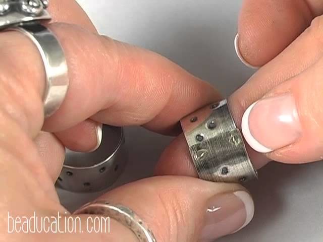 Dapped and Riveted Ring Tutorial - Beaducation.com