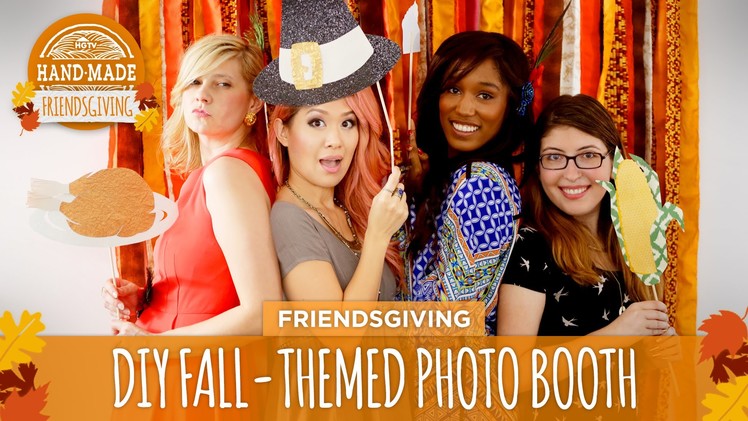 DIY Fall-Themed Photo Booth - HGTV Friendsgiving