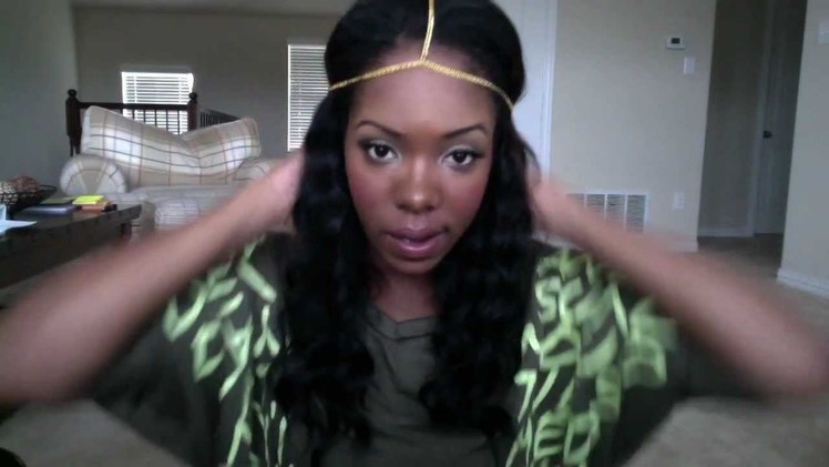 DIY Gold Headpiece inspired by Monica