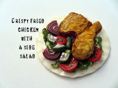 DIY: How To Make Crispy Fried Chicken and a Garden Salad With Polymer Clay