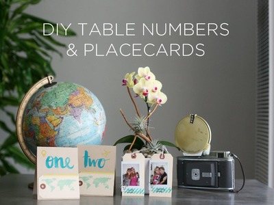 DIY Photo Placecards and Table Numbers - DIY Wedding