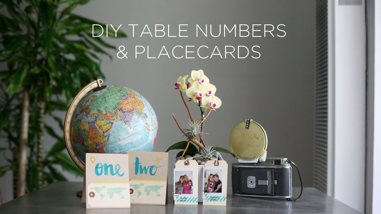 DIY Photo Placecards and Table Numbers - DIY Wedding