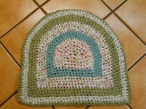Easy Half Circle Rag Rug (Crochet) Part 2