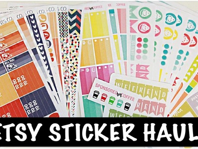 Etsy Sticker Haul #2 | ScribblePrintsCo & SponsoredByCoffee