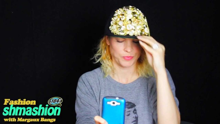 Fashion Shmashion: The Secret To Making Your Own Studded Jeweled Hat TUTORIAL