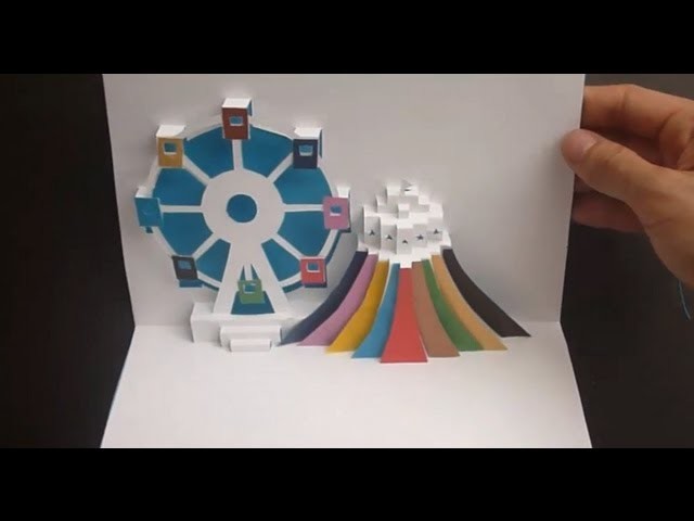 Ferris Wheel Pop Up Card Tutorial, Origamic Architecture