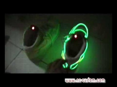 Glowing shoes with nike air force 1 design-1