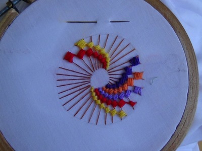 Hand Embroidery: ColorWheel Stitch