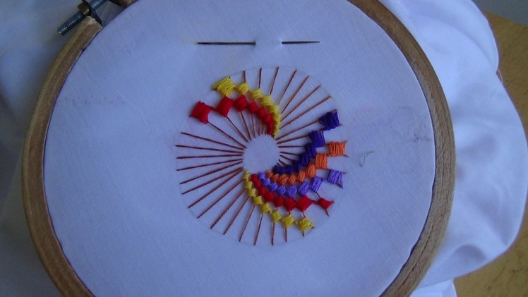 Hand Embroidery: ColorWheel Stitch