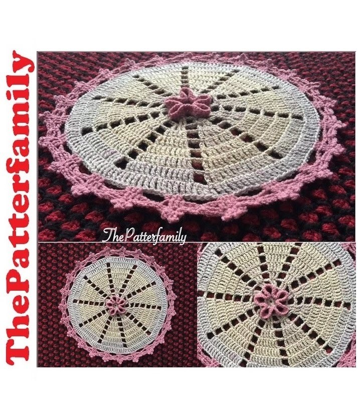 How to Crochet a Doily Pattern #4│by ThePatterfamily
