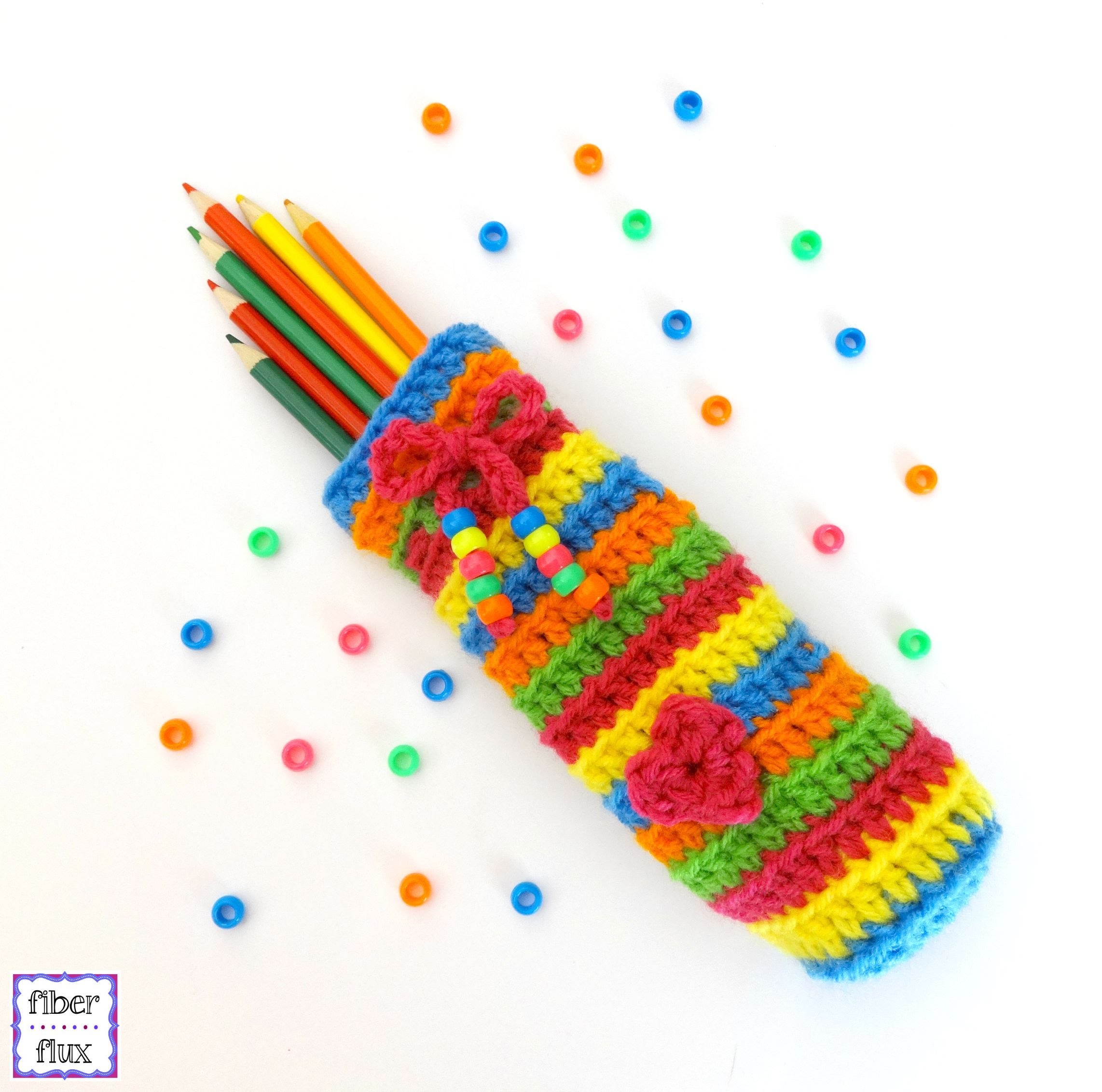 How To Crochet the Candy Stripe Pencil Case, Episode 232