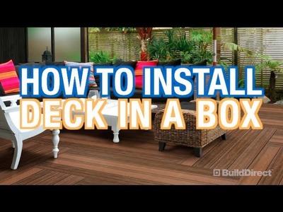 How to Install Modern Deck Tiles | Deck in a Box
