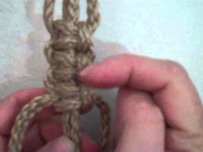 How to Make a Button Knot for your Macrame Project. Plant Hanger from MacrameForFun.com